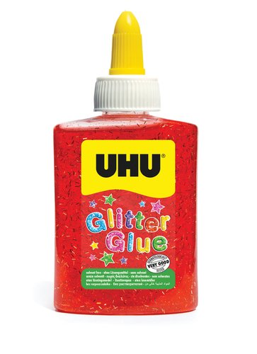Cola Glitter Glue Uhu Bote De 88Ml Rojo (Set de 6) Cola Glitter Glue Uhu Bote De 88Ml Rojo (Set de 6)
