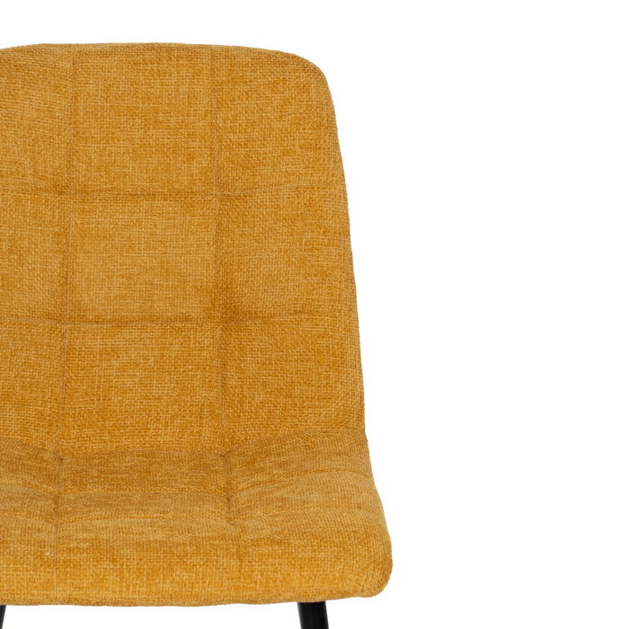 Silla Amarillo Tejido-Metal Contract 44 X 42 X 89 cm (Set de 4)
