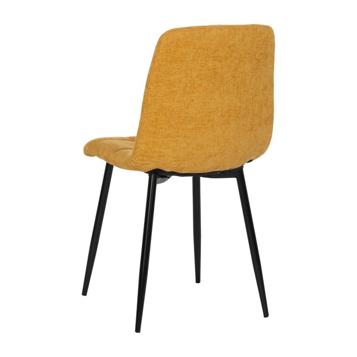 Silla Amarillo Tejido-Metal Contract 44 X 42 X 89 cm (Set de 4)