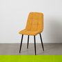 Silla Amarillo Tejido-Metal Contract 44 X 42 X 89 cm (Set de 4)