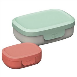 Berghoff 3950230 Set 2 Fiambreras Sin Fugas Aptas Microondas y Lavavajillas