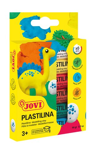 Jovi Estuche de Plastilina de 6 Barras de Colores Surtidos