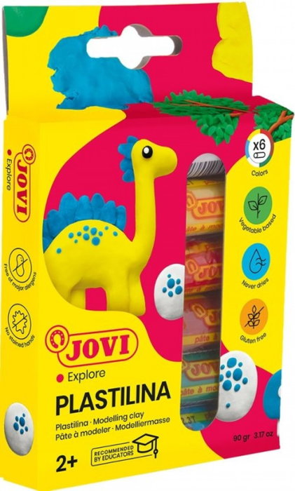 Jovi Estuche de 6 Barras de Plastilina Colores Surtidos