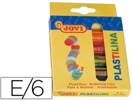 Jovi Plastilina Estuche de 6 Barras Colores Surtidos