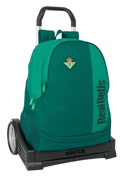 Safta Mochila 665 con Carro Evolution Resistente al Agua Real Betis Balompié 32x43x14 cm