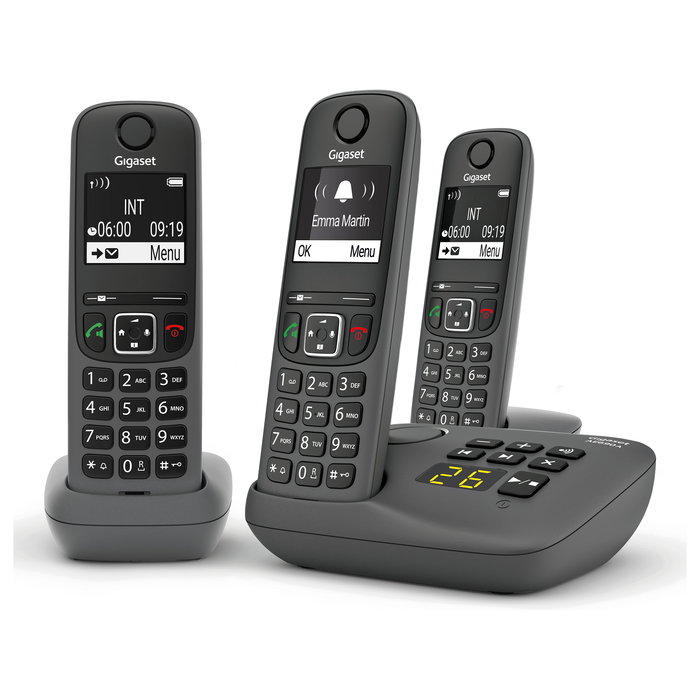 Gigaset AE690A Trio anthrazit Teléfono Inalámbrico