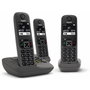 Gigaset AE690A Trio Teléfono Inalámbrico DECT/Analógico Antracita