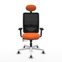 PIQUERAS Y CRESPO Silla de oficina Zulema Naranja y Negro