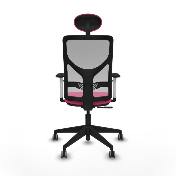 PIQUERAS Y CRESPO Silla de oficina Motilla Rosa y Gris PIQUERAS Y CRESPO Silla de oficina Motilla Rosa y Gris