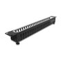 DeLOCK 67277 Panel de gestión de cables 1U Negro