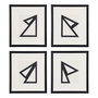 Cuadro Pintura Abstracto 4/M 44 X 50 cm (Set de 4)