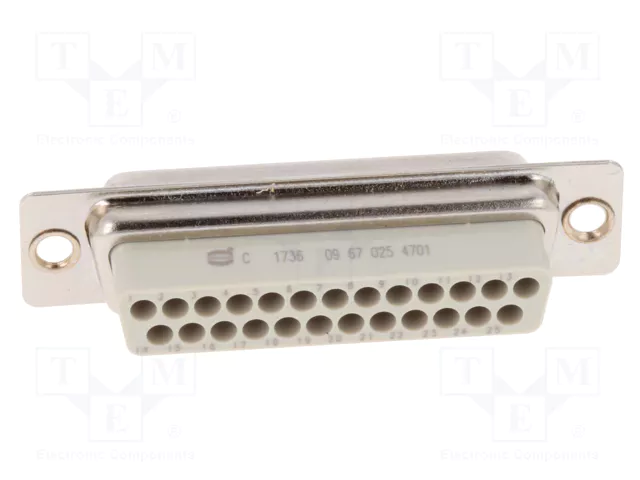 HARTING Conector D-Sub de 25 pines hembra HARTING Conector D-Sub de 25 pines hembra
