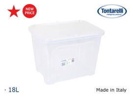 Tontarelli Caja de Almacenaje 18L con Tapa