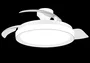 Philips Bliss - Ventilador de techo con aspa retráctil y luz LED regulable 3CCT, motor DC 28W+35W, flujo de aire bidireccional, blanco, Ø106 cm