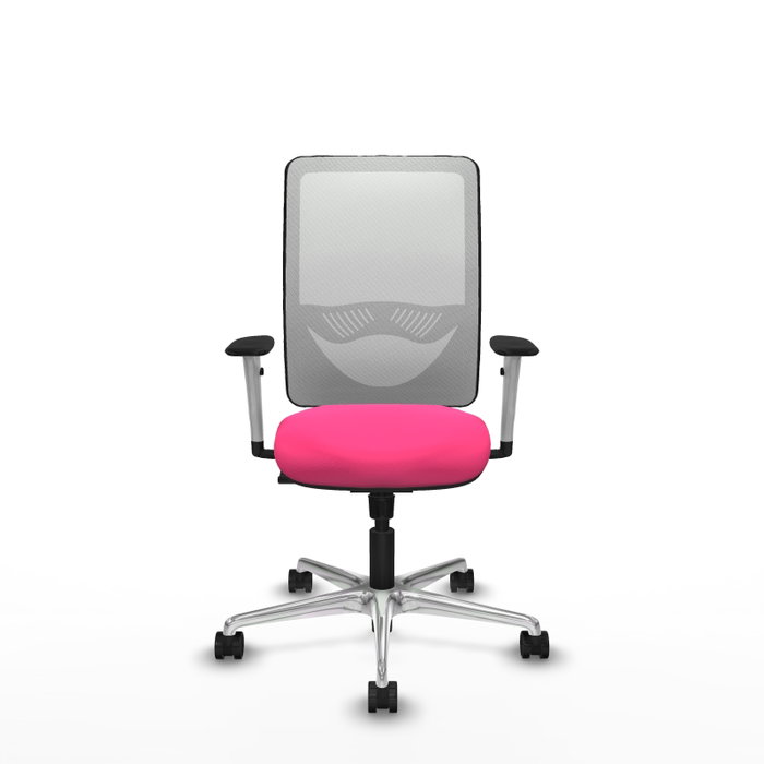 PIQUERAS Y CRESPO Silla de oficina Zulema Rosa y Blanca con Mecanismo Sincro PIQUERAS Y CRESPO Silla de oficina Zulema Rosa y Blanca con Mecanismo Sincro