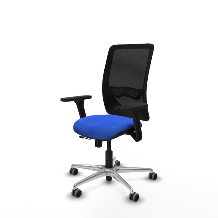 PIQUERAS Y CRESPO Silla de oficina Zulema Azul/Negro con Mecanismo Sincro/Traslack