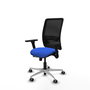PIQUERAS Y CRESPO Silla de oficina Zulema Azul/Negro con Mecanismo Sincro/Traslack