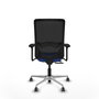 PIQUERAS Y CRESPO Silla de oficina Zulema Azul/Negro con Mecanismo Sincro/Traslack