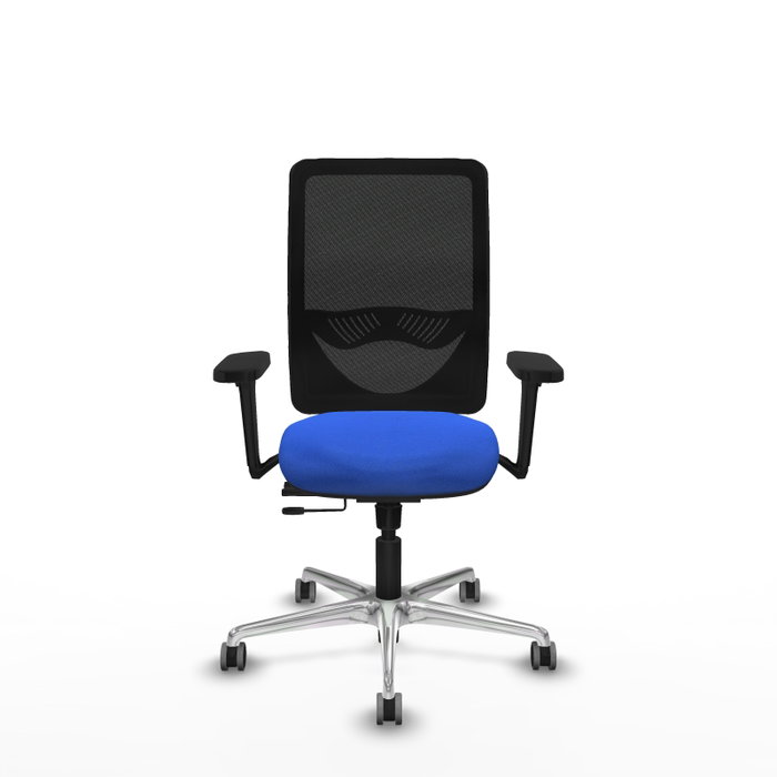 PIQUERAS Y CRESPO Silla de oficina Zulema Azul/Negro con Mecanismo Sincro/Traslack