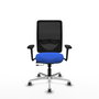 PIQUERAS Y CRESPO Silla de oficina Zulema Azul/Negro con Mecanismo Sincro/Traslack