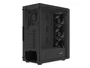 Fury Shobo SH8F Torre Midi Tower Negra con Ventana Sin Fuente 4 Ventiladores 120mm