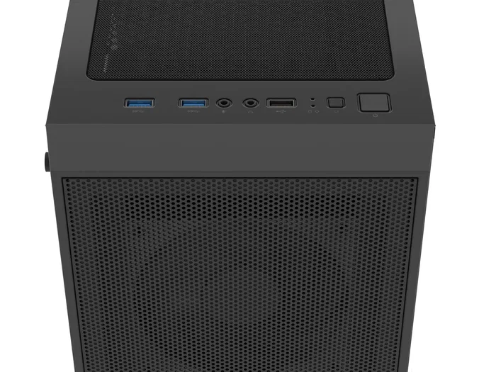 Fury Shobo SH8F Torre Midi Tower Negra con Ventana Sin Fuente 4 Ventiladores 120mm