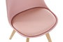 DKD Home Decor Silla Scandi Jiete basics Rosa Natural 55 x 83 x 48 cm (4 Unidades)