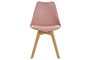 DKD Home Decor Silla Scandi Jiete basics Rosa Natural 55 x 83 x 48 cm (4 Unidades)