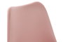 DKD Home Decor Silla Scandi Jiete basics Rosa Natural 55 x 83 x 48 cm (4 Unidades)