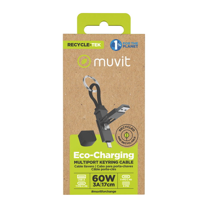 Cable USB Muvit MC278-A Negro