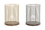 DKD Home Decor Cubertero Metal y Rubberwood Surtido de 2 Unidades