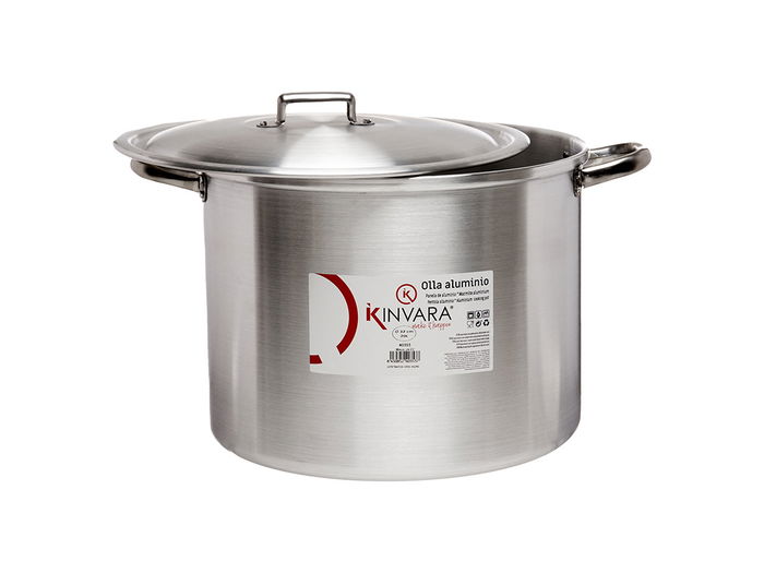 Kinvara Olla Aluminio 20L 32 Cm Apto Gas Horno Lavavajillas (Set de 2)