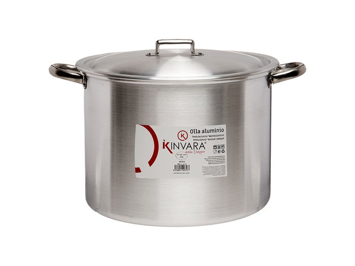 Kinvara Olla Aluminio 20L 32 Cm Apto Gas Horno Lavavajillas (Set de 2)