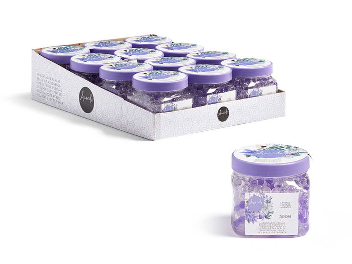 Acorde Ambientador de Gel en Bolas, Fragancia Lavanda, 300 g, Dimensiones 8.5x8.5x8.5 cm, Color Morado (Set de 12) Acorde Ambientador de Gel en Bolas, Fragancia Lavanda, 300 g, Dimensiones 8.5x8.5x8.5 cm, Color Morado (Set de 12)