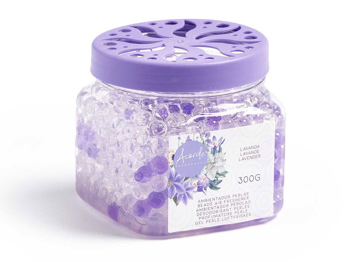 Acorde Ambientador de Gel en Bolas, Fragancia Lavanda, 300 g, Dimensiones 8.5x8.5x8.5 cm, Color Morado (Set de 12) Acorde Ambientador de Gel en Bolas, Fragancia Lavanda, 300 g, Dimensiones 8.5x8.5x8.5 cm, Color Morado (Set de 12)