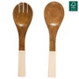 Home Deco Factory Juego de 2 Cubiertos para Servir Mirage de Madera de Mango
