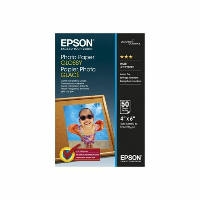 Epson Photo Paper Glossy 10x15cm 50 Hojas C13S042547