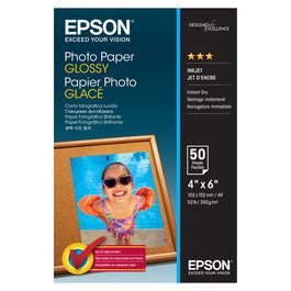 Epson C13S042547 Papel Fotográfico Brillante 10x15cm 50 Hojas 200 g/m²