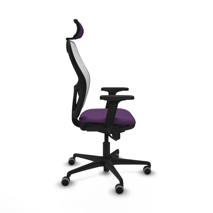 PIQUERAS Y CRESPO Silla de oficina Jorquera Morada y Blanca
