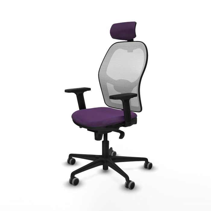 PIQUERAS Y CRESPO Silla de oficina Jorquera Morada y Blanca