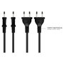 Kabelmeister Euro-Netzkabel con extremo abierto, 1,5 m, negro