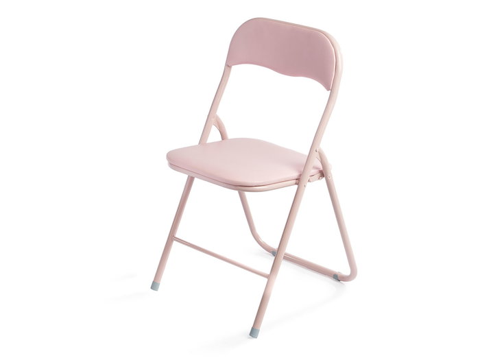 Giftdecor Silla Plegable PVC Rosa 88 x 6 x 45 cm (Set de 6)