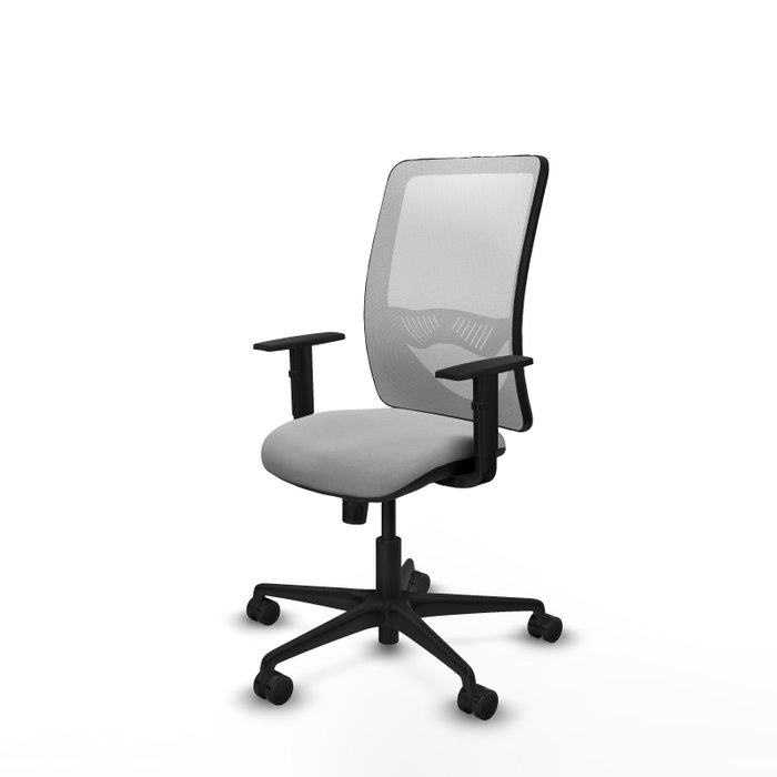 PIQUERAS Y CRESPO Silla de oficina Zulema con mecanismo Sincro, Gris claro y Blanco PIQUERAS Y CRESPO Silla de oficina Zulema con mecanismo Sincro, Gris claro y Blanco