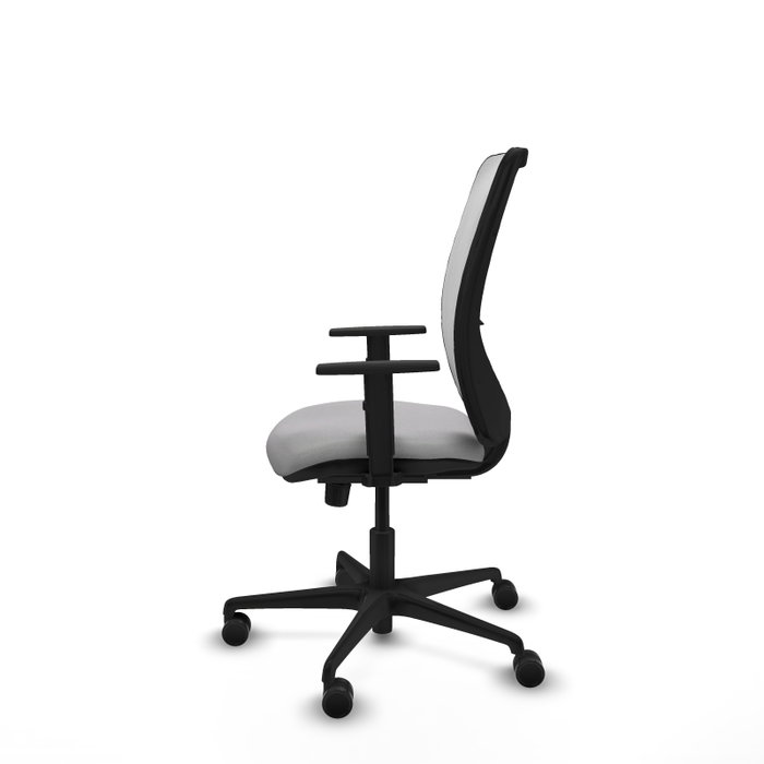 PIQUERAS Y CRESPO Silla de oficina Zulema con mecanismo Sincro, Gris claro y Blanco PIQUERAS Y CRESPO Silla de oficina Zulema con mecanismo Sincro, Gris claro y Blanco
