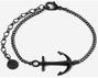 Tom Hope Pulsera Saint BR Anchor Black Adj Negro