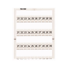 WAGO 793-5504 WMB Tarjeta de Marcado Impresa Blanca