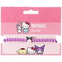 THE CARAT SHOP Pulsera Kuromi Hello Kitty cuentas moradas charm esmaltado aleación zinc acrílico