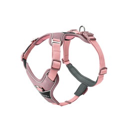 Hunter Divo Up Arnés Perro Ajustable Talla L-XL (Cuerpo 79-107 cm) Color Rosa, Entrada Frontal, 5 Puntos Ajuste, Material Transpirable con Reflectante 3M™ Scotchlite