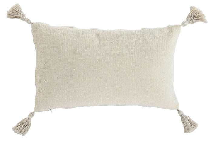 DKD Home Decor Cojín Boho Crudo 8 x 30 x 50 cm (2 Unidades)