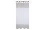 DKD Home Decor Nature23 Cortina Cottage Blanco Marron 260 x 260 x 140 cm (2 Unidades) Algodon Polyester